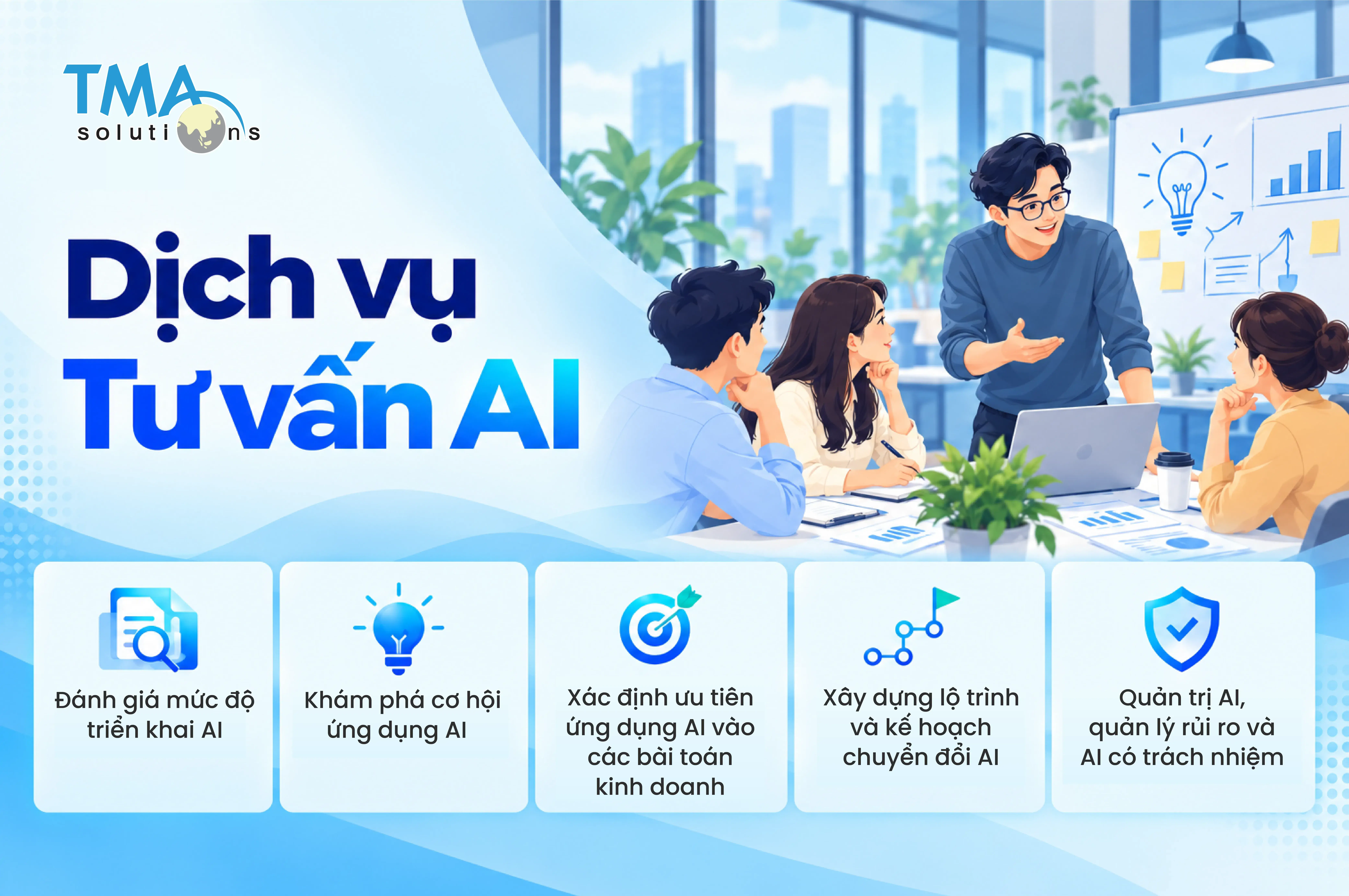 TMA ra mắt Dịch vụ Tư vấn AI: Từ cơ hội AI đến kết quả thực tế