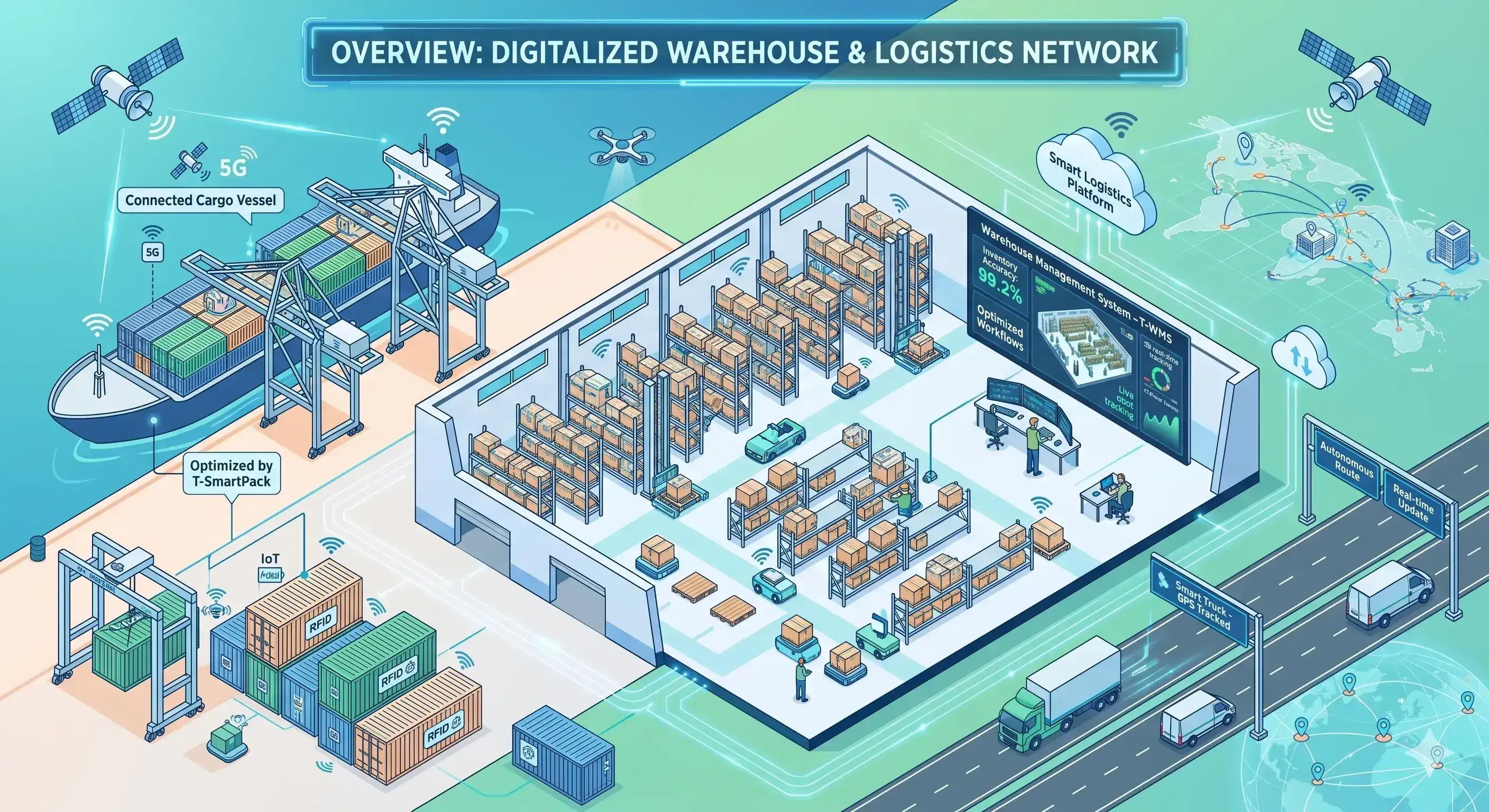digitalized-warehouse-and-logistics-network-overview