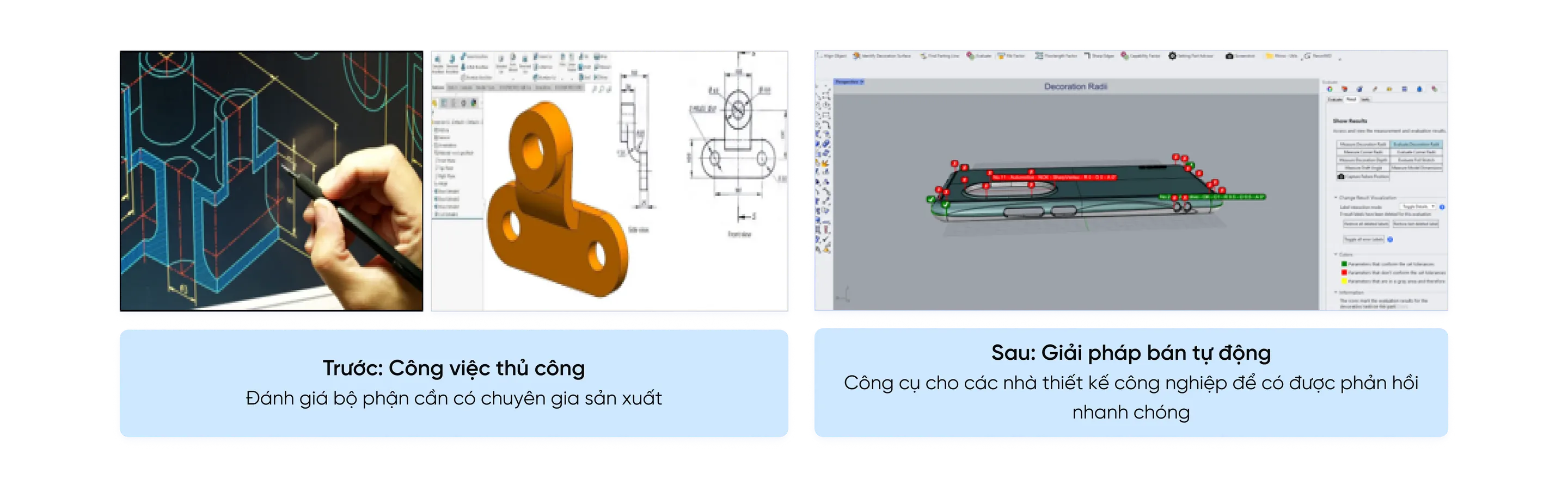 Giải pháp AI đánh giá thiết kế CAD công nghiệp​​