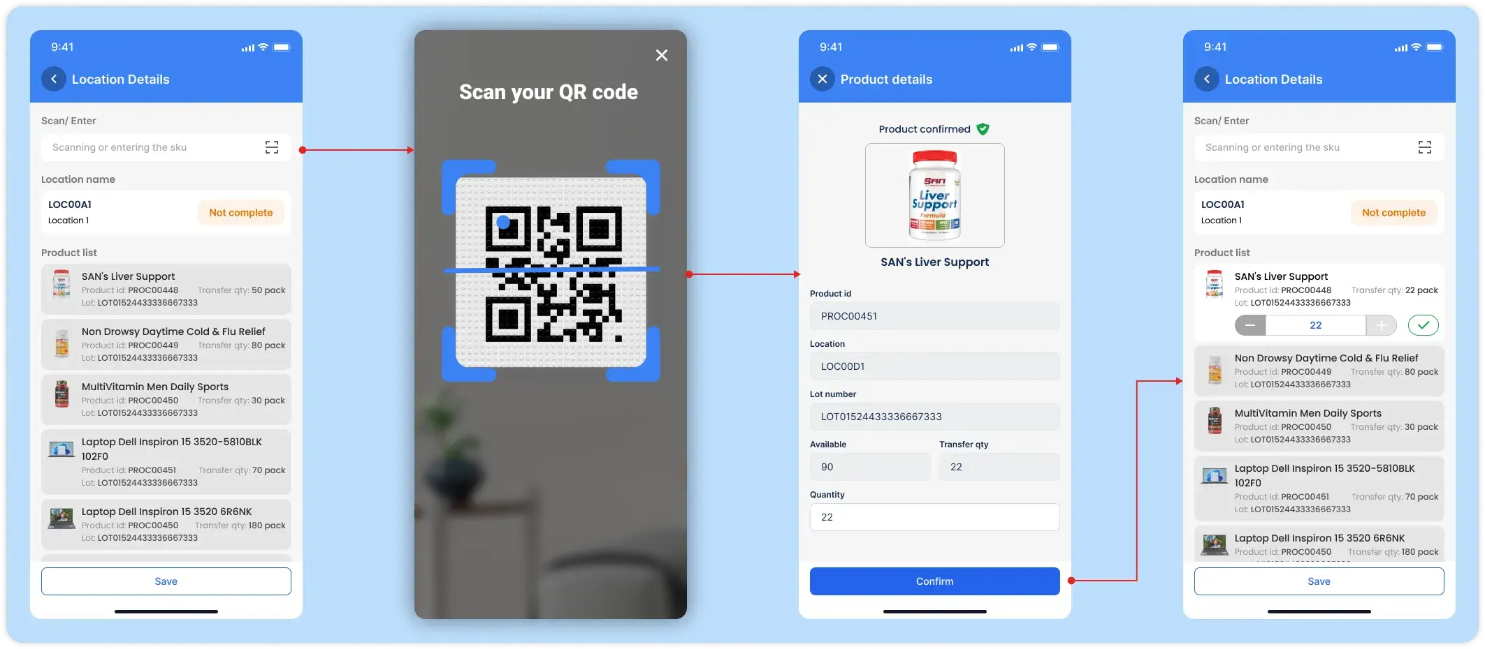 Mobile Support​ (Barcode/QR)​
