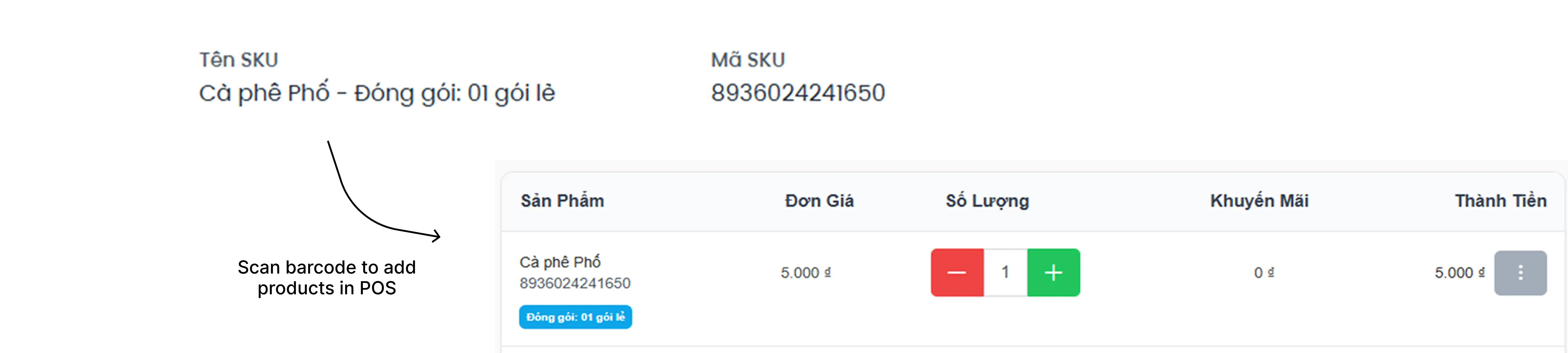 POS SKU-Code Scan